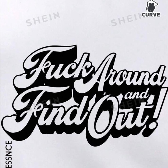 Plus Size Letter Print Round Neck Short Sleeve T-Shirt, Suitable For Daily Wear - Picture 2 of 3